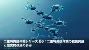 二重特異抗体薬シリーズ B6：二重特異抗体薬の技術発展と歴史的改良の歩み