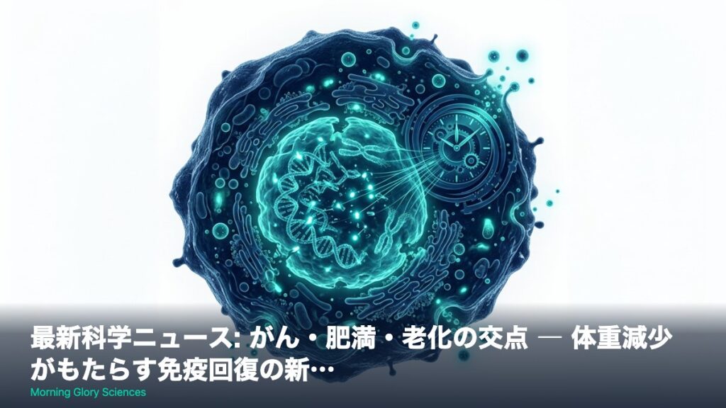 最新科学ニュース: がん・肥満・老化の交点 ― 体重減少がもたらす免疫回復の新…
