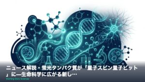 ニュース解説・蛍光タンパク質が「量子スピン量子ビット」に—生命科学に広がる新し…